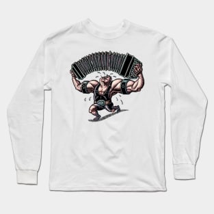 Bandoneon Strongman (color) Long Sleeve T-Shirt